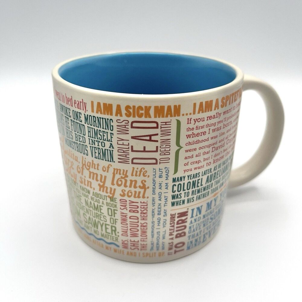 The Unemployed Philosophers Guild 2016 First Lines of Literature Ceramic  Mug